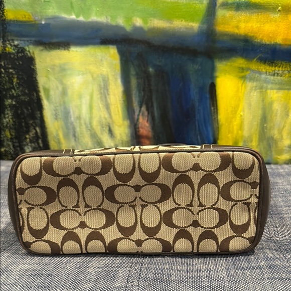 Coach Brown Signature Shoulder Bag - Picture 8 of 15